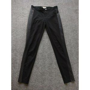 Banana Republic Pants Womens Sz 0 P Petite Black Nylon Faux Leather Leggings